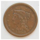 1853 LARGE CENT N13 R1   XF