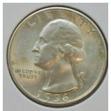 1936 WASHINGTON QUARTER CHOICE BU