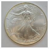 2002 SILVER EAGLE  GEM