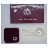 OLYMPIC PROOF SILVER DOLLAR W BOX PAPERS