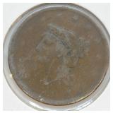 1840 LARGE CENT F SMALL DATE
