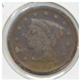 1847 LARGE CENT  VG