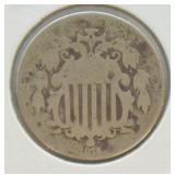 1872 SHIELD NICKEL G