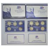 TWO PROOF QUARTER SETS 2000 1999