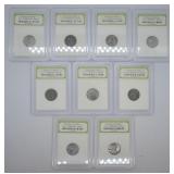 9 pcs. Steel Pennies