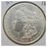 1890 S MORGAN DOLLAR  AU