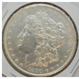 1890 O MORGAN DOLLAR  AU