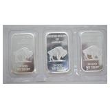 3 OZ .999 SILVER BARS