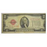 1928 TWO DOLLAR US NOTE  RED SEAL