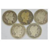 5 BARBER DIMES