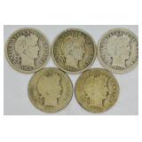 5 BARBER DIMES