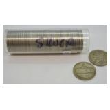ROLL OF SILVER WARTIME NICKELS