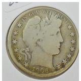 1906 O BARBER HALF DOLLAR  G