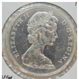 1965 CANADA SILVER DOLLAR CHOICE BU