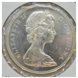 1967 CANADA SILVER DOLLAR CHOCE BU