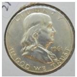 1961 D FRANKLIN HALF CHOICE BU