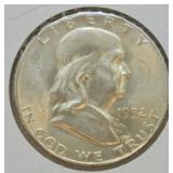 1952 S FRANKLIN HALF CHOICE BU