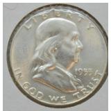 1955 FRANKLIN HALF  GEM