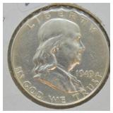 1949 FRANKLIN HALF  AU