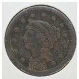 1845 LARGE CENT F