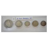 5 COIN BARBER SET