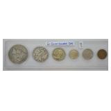 6 SILVER COIN SET