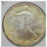 1986 SILVER EAGLE  GEM