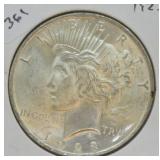 1923 PEACE DOLLAR CHOICE BU