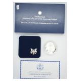 PROOF AMERICIAN BUFFALO SILVER DOLLAR W BOX PAPERS