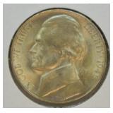 1945 S SILVER NICKEL  GEM