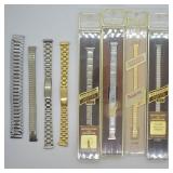 8 pcs. Vintage Watch Bands - 4 in Orig. Boxes