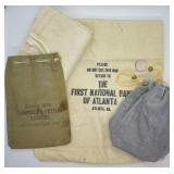 4 pcs. Vintage Bank Bags