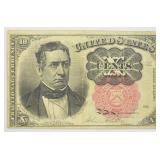 1874 U.S. 10 Cent Fractional Note