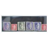 6 pcs. WWII German Hitler Stamps