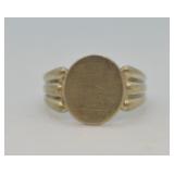 Vintage Sterling Silver Monogram Ring