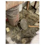 Grease Bucket Full and Barrel