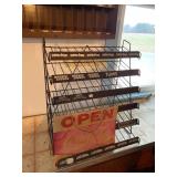 Bubble GUM Display Shelf with Coke Sign