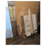 Assorted Shelves and Scrap Supplies