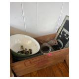 Corned Beef Crate and Vintage Lot Corned Beef Crate and Vintage Lot
