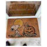 Fall Snoppy Door Mat
