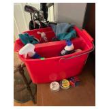 Cleaning Supplies, Bucket And 22 Pellets