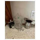 Crystal Jar and Assorted Lot