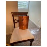 Chair, Painting, Quail Trashcan