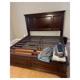 King Size Bed with Storage Drawers