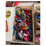 Vintage Christmas Light Reflectors and Bulbs