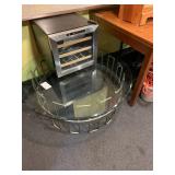 Mid Century Modern Glass Top Coffee Table