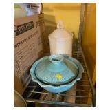 Vintage Cannister and California Covered Dish