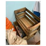 2 Vintage Wooden Crates