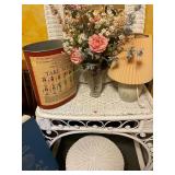 Vase Trashcan and Lamp