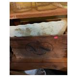 Antique Crate with Garden Tools